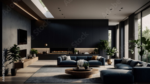 modern living room interior design with stylish furnitures © P.W-PHOTO-FILMS