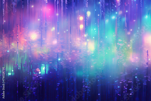 Vibrant holographic abstract organic background