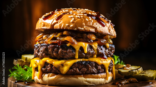 Healthy burger with nice sh...