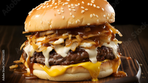 Healthy burger with nice sh...