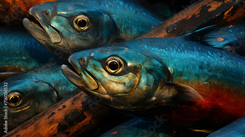 Fresh fish on board. Freshw...