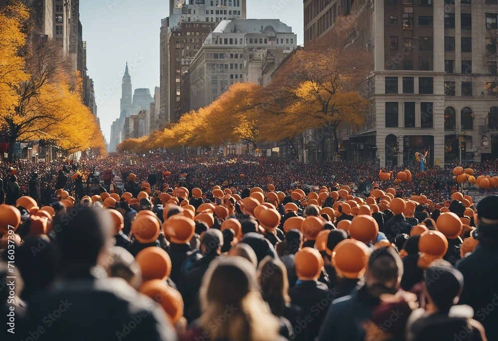 Thanksgiving day parade in manhattan New York City