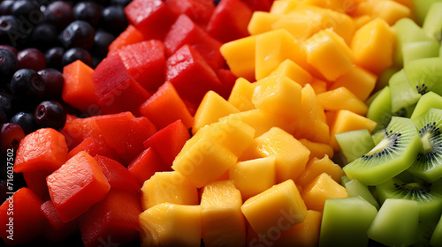 Set with frozen vegetables ...