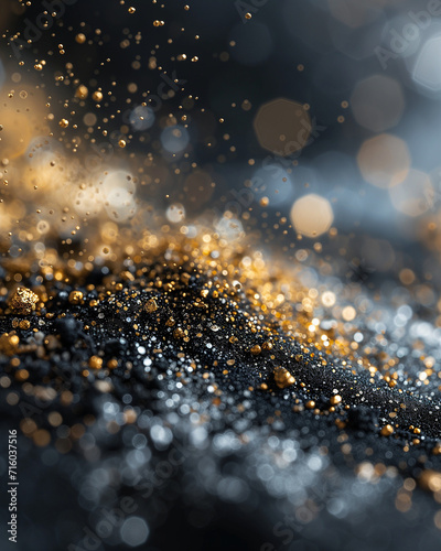 Abstract Golden Shimmer