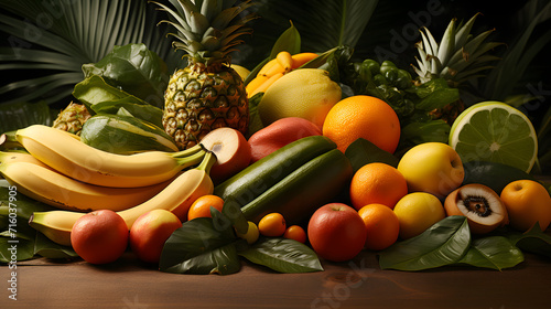 Fresh fruits assorted color...