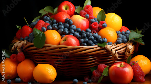 Fresh fruits assorted color...