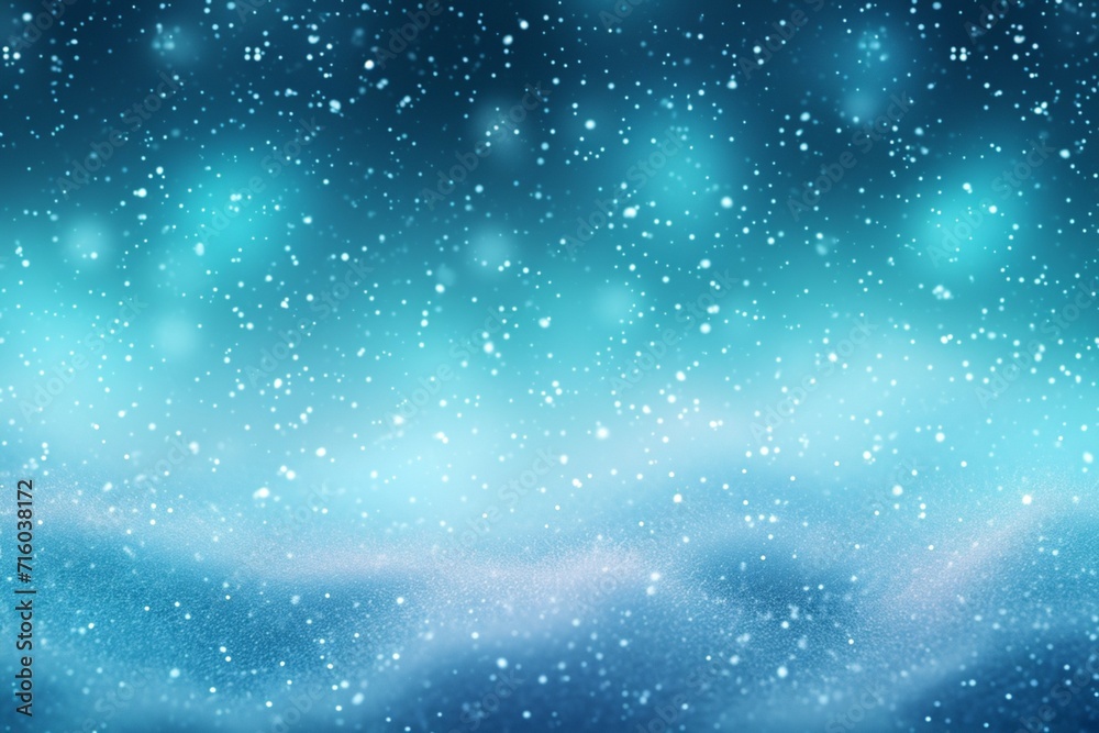 Winter wonder Abstract background in blue and green gradient snow