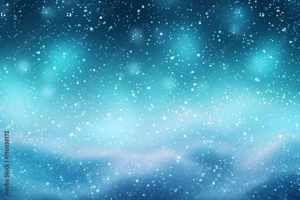 Fototapeta premium Winter wonder Abstract background in blue and green gradient snow