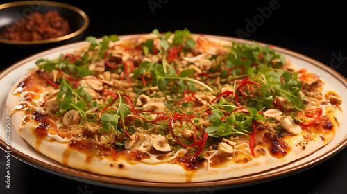 Big pepperoni pizza tasty c...
