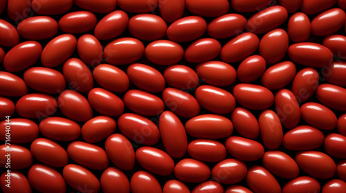 Tomatoes lying on a pile on...