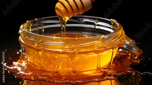 Honeycomb with beeswax and ...