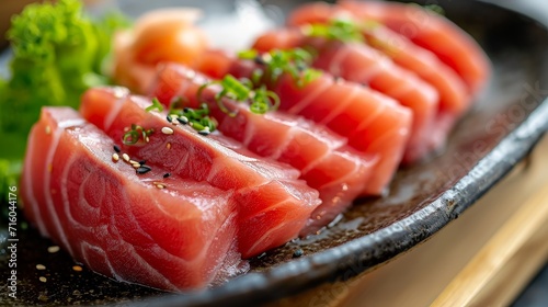 Gourmet Dining in Old Japan: Raw Tuna Fillet Steak and Sashimi