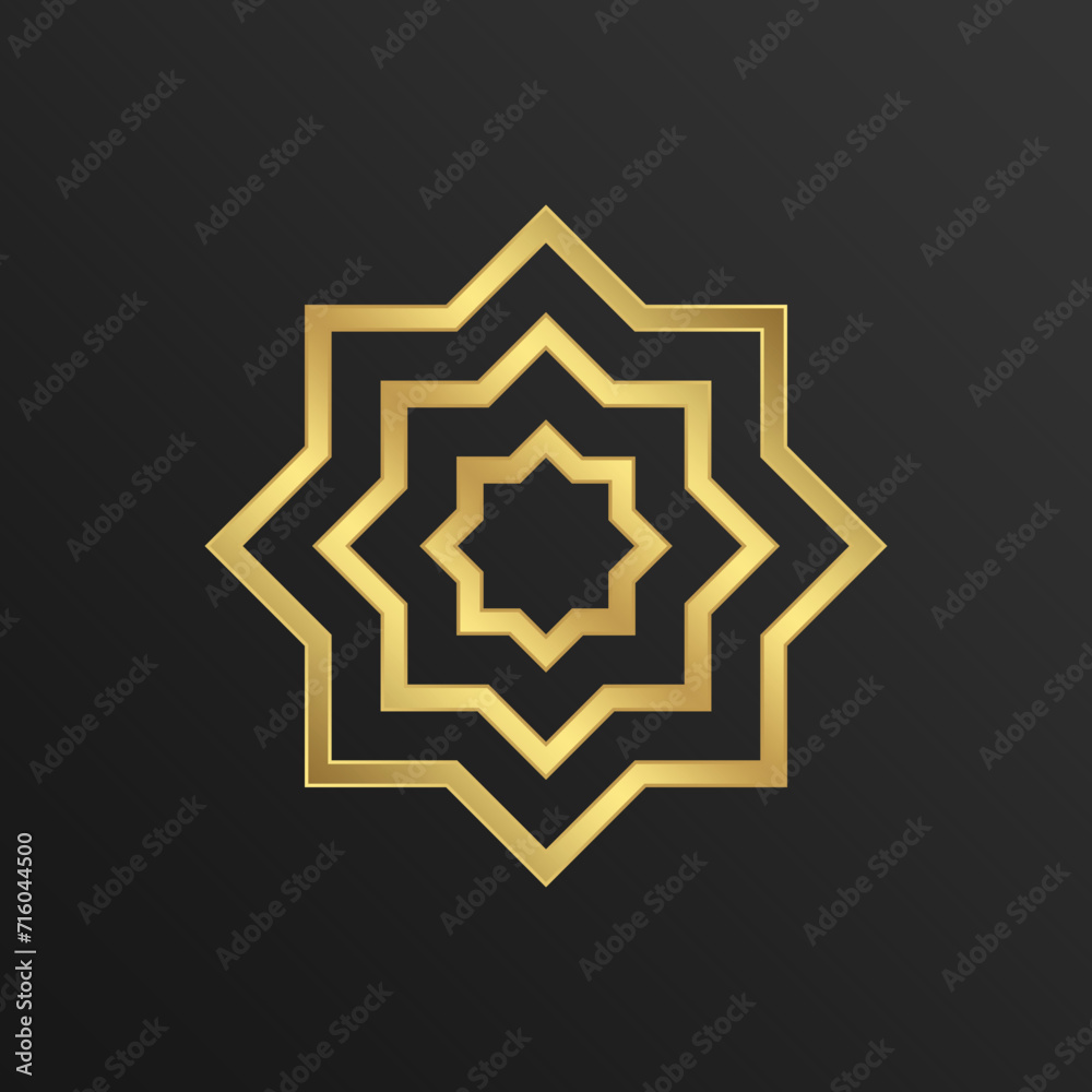 Luxury Gold - Islamic Ornament - Editable Vector : Suitable for Islamic Theme and Other Graphic Related Assets. Luxury Gold - Islamic Ornament - Editable Vector : Suitable for Islamic Theme and Other Graphic Related Assets.