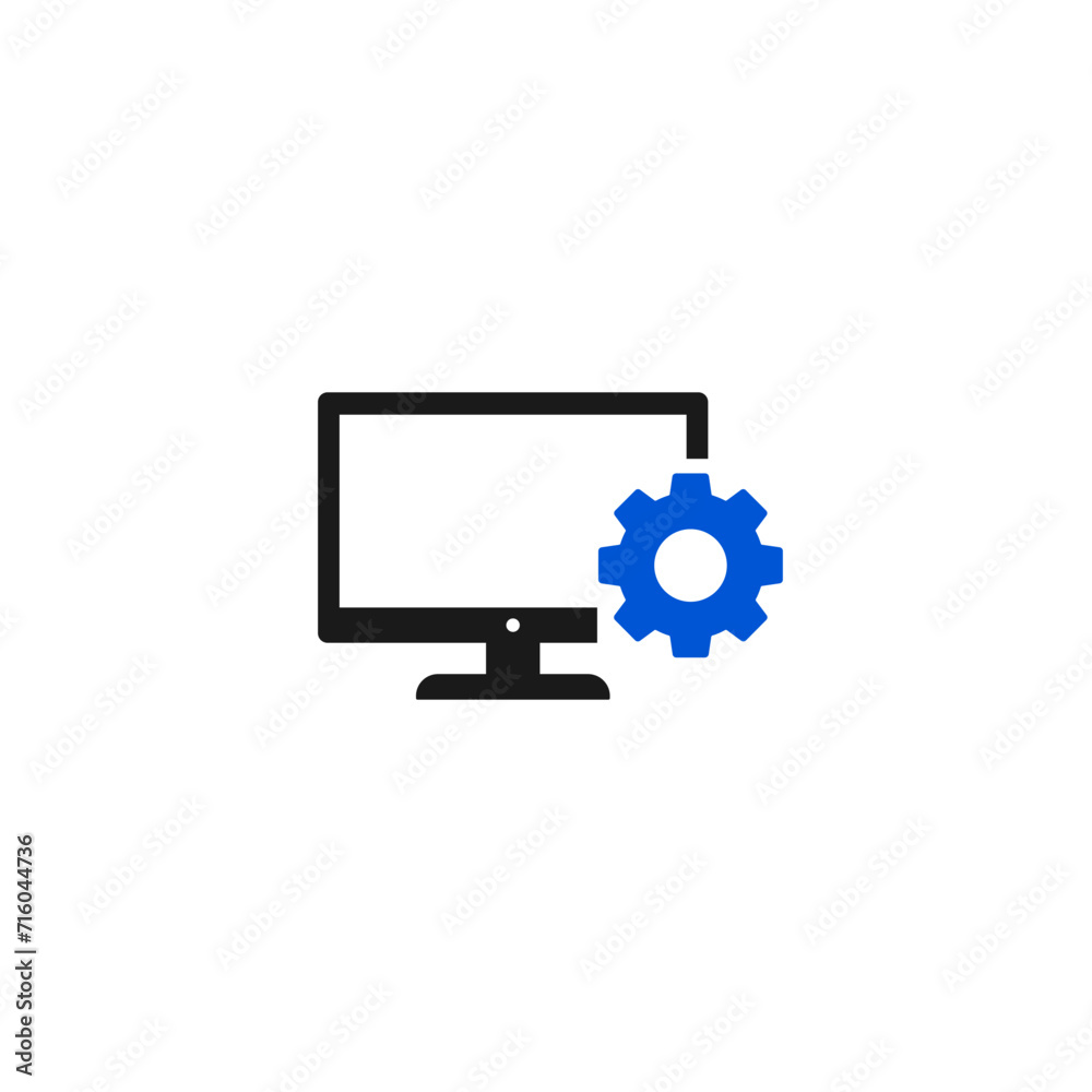 Display setting icon or monitor setting icon vector isolated. Best Display setting icon vector for mobile apps, websites, security design element and more. Display setting icon or monitor setting icon vector isolated. Best Display setting icon vector for mobile apps, websites, security design element and more.