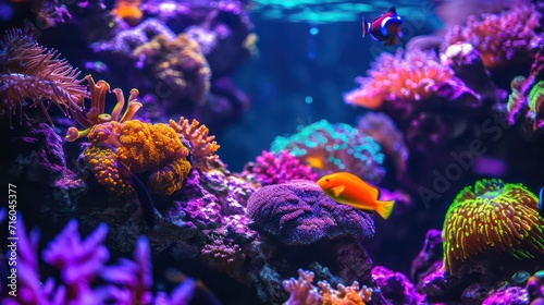 Dream Coral reef saltwater aquarium tank scene © Ibad