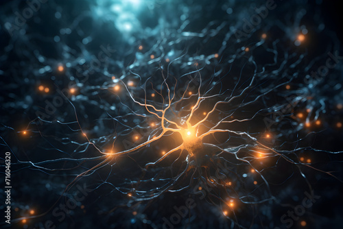 glowing neurons