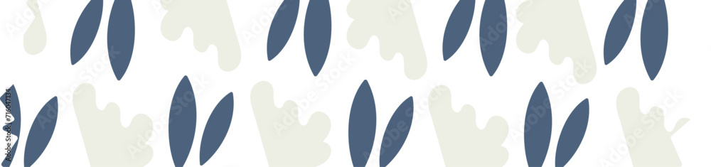 Fototapeta premium Strip Floral Pattern