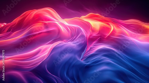 Neon Wave Elegance Vector Patterns Meet Urban Lights in Cinema4D Render  Color Splashes. Generative AI