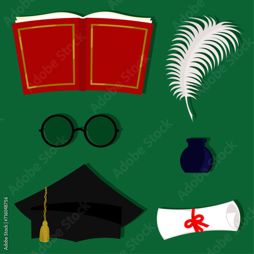  mini set of attributes of a scientist, graduate, professor
