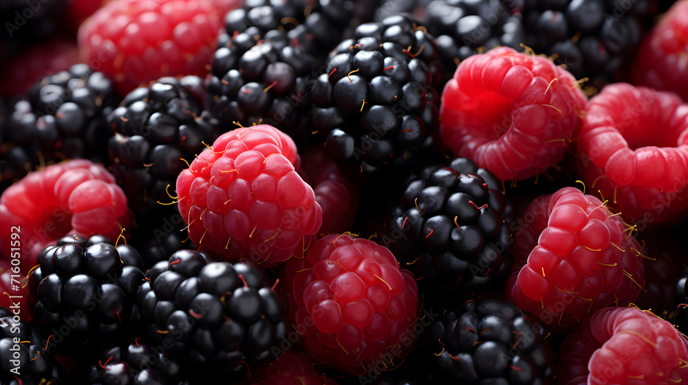 Background of fresh fruits and berries. Ripe blackberries, raspberries. Mix berries and fruits. Top view. Background berries and fruits. Black-blue and red. Background of fresh fruits and berries. Ripe blackberries, raspberries. Mix berries and fruits. Top view. Background berries and fruits. Black-blue and red.