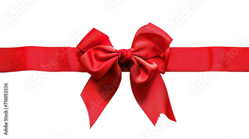 bow and ribbon. Realistic design elements. Valentine's gift concept, birthday, party. transparent background