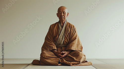 お坊さんのイメージ - image of Japanese Monk - No2-6 Generative AI photo