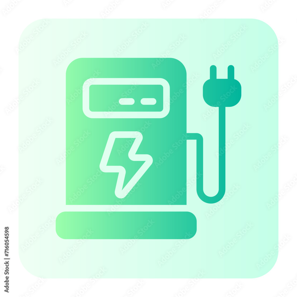 charging station gradient icon charging station gradient icon