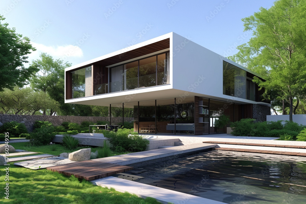 Modern minimalistic designer house