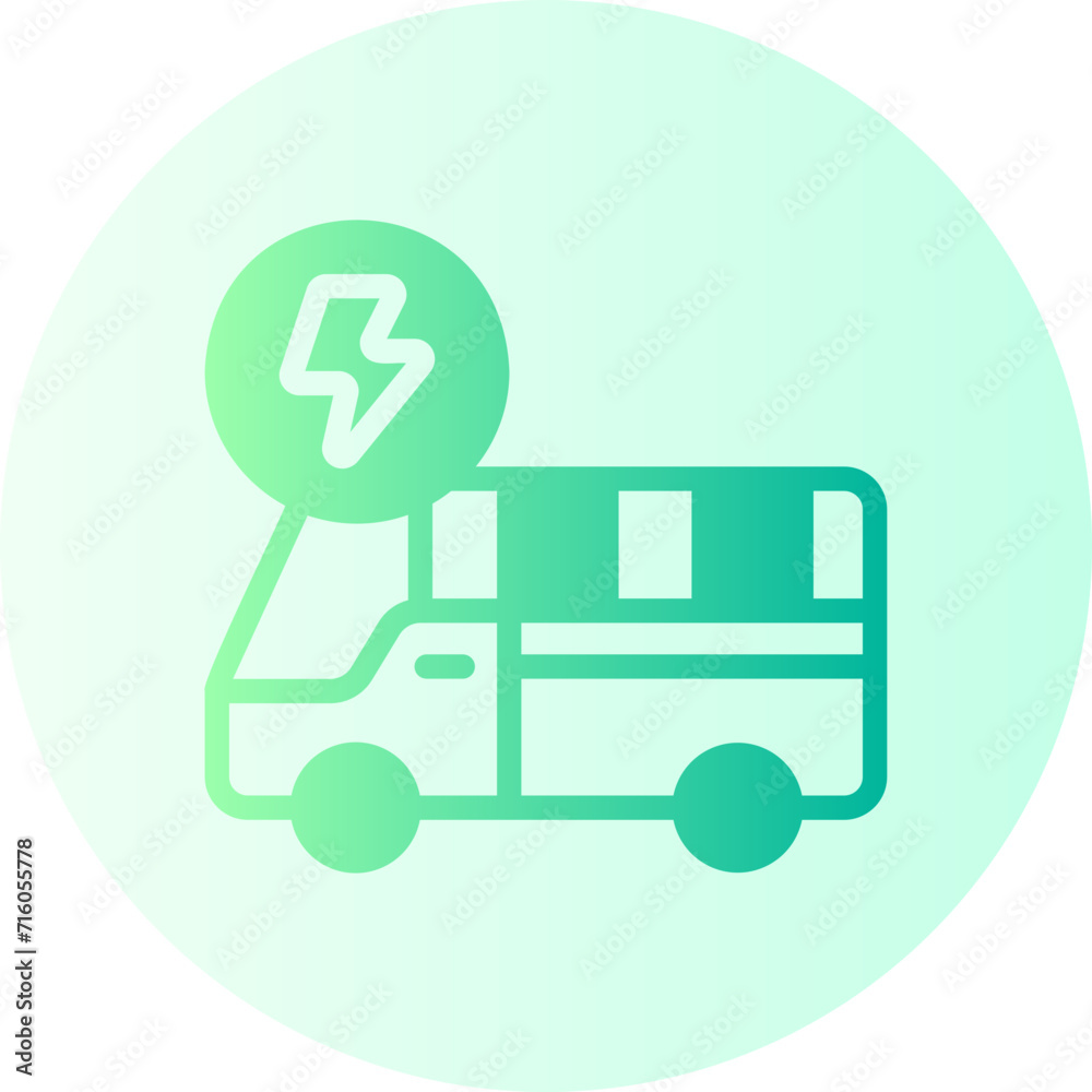 bus gradient icon bus gradient icon