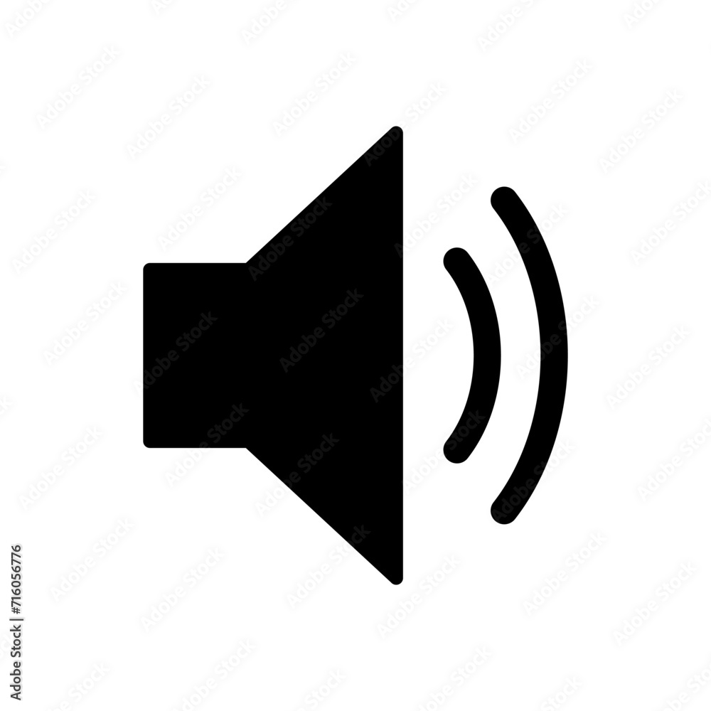 Speaker icon vector. volume icon vector. loudspeaker icon vector. sound symbol Speaker icon vector. volume icon vector. loudspeaker icon vector. sound symbol