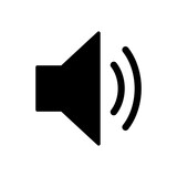 Speaker icon vector. volume icon vector. loudspeaker icon vector. sound symbol