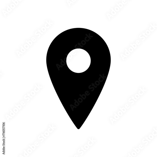 Pin icon vector. Location icon vector. destination icon. map pin