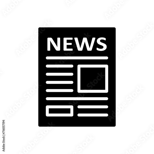 Newspaper icon vector. news paper vector sign