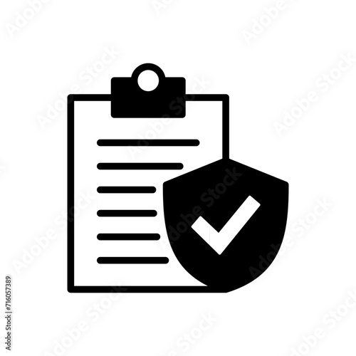 Insurance icon vector. insurance symbol vector