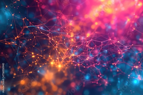 Neural network abstract bac...
