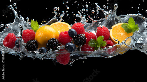 Background of fresh fruits ...