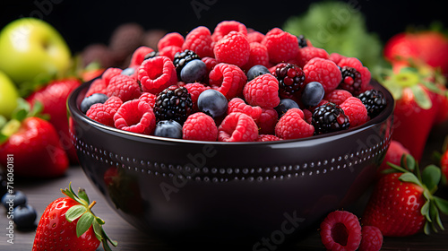 Background of fresh fruits ...