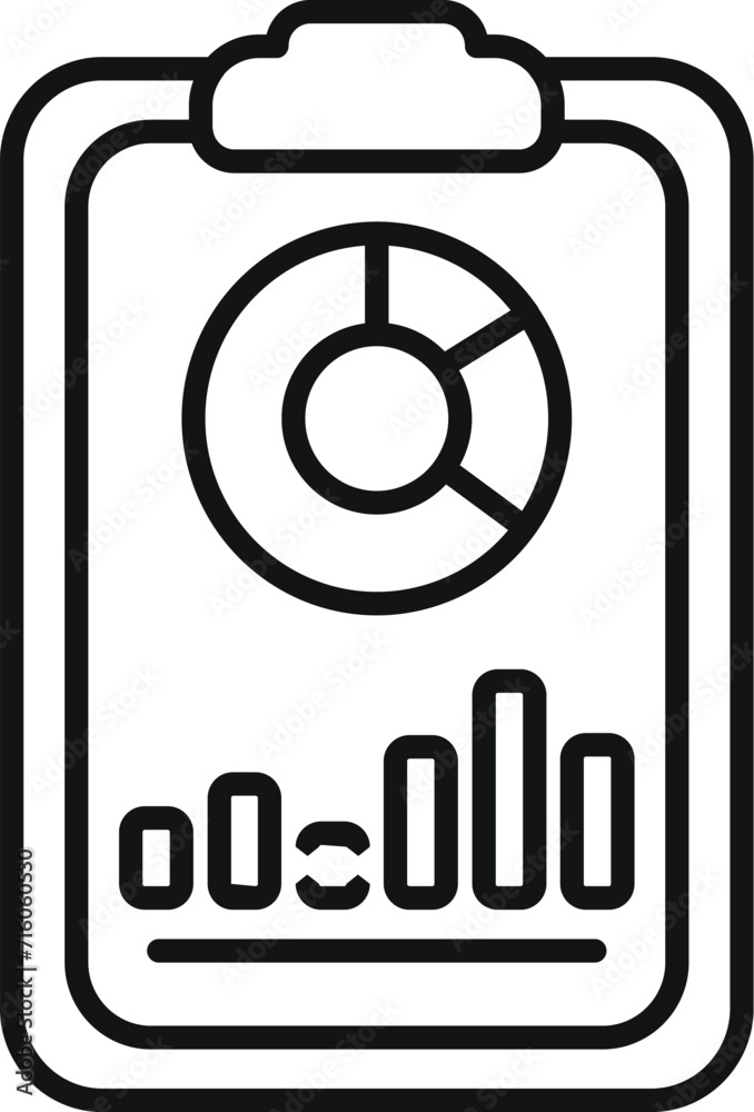 Clipboard seo icon outline vector. Evolution presence. Seo website rank Clipboard seo icon outline vector. Evolution presence. Seo website rank