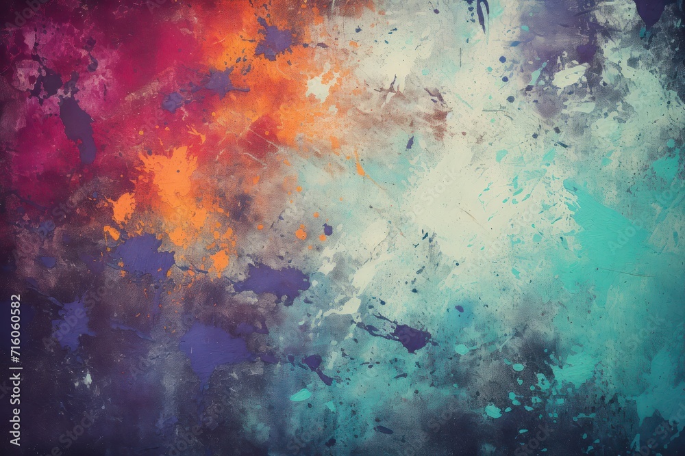 Grunge wall texture multiple color. Generative AI Grunge wall texture multiple color. Generative AI