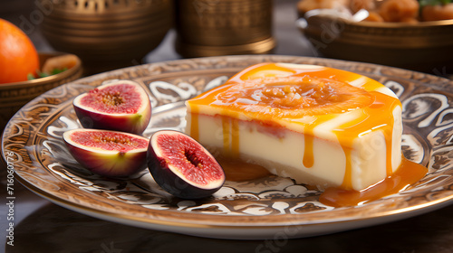 Sweet dessert on plate with...