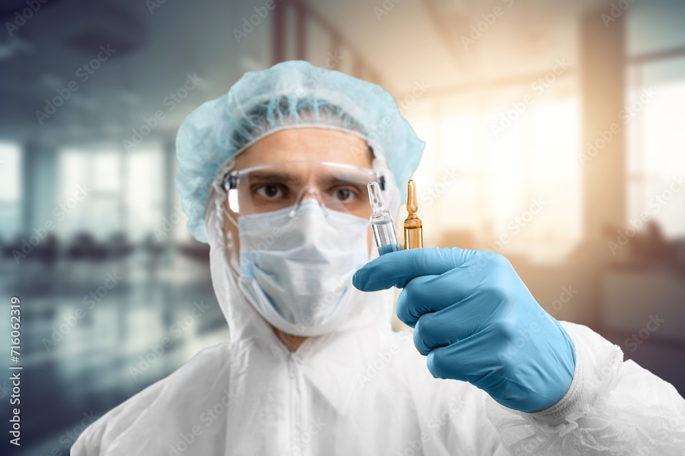 Young smart scientist do pharmaceutical research Young smart scientist do pharmaceutical research