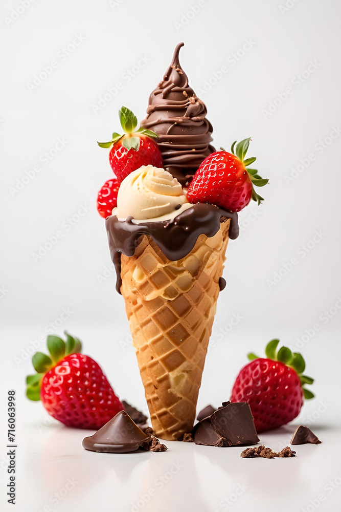 a delicious ice cream cone
