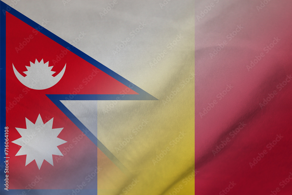 Nepal and Romania government flag international contract ROU NPL Nepal and Romania government flag international contract ROU NPL