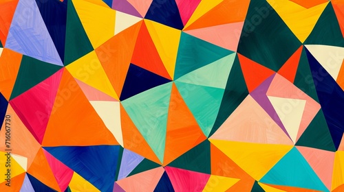 background patterned with triangles