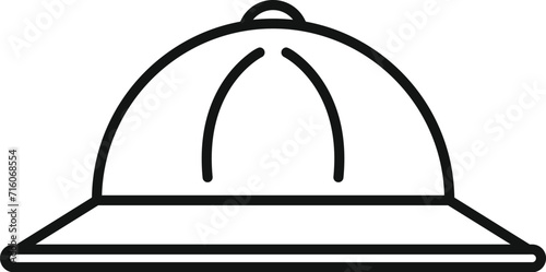 Outdoor nature hat icon outline vector. Remote sea campfire. Outdoor car