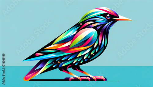 starling illustration photo