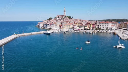 Wallpaper Mural Drone shot of Rovinj, Croatia Torontodigital.ca