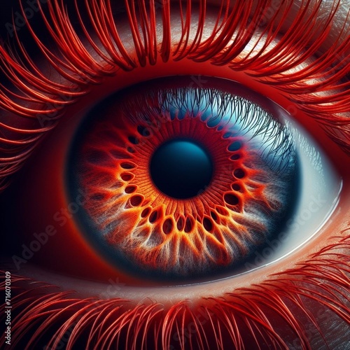 Macro ojo humano