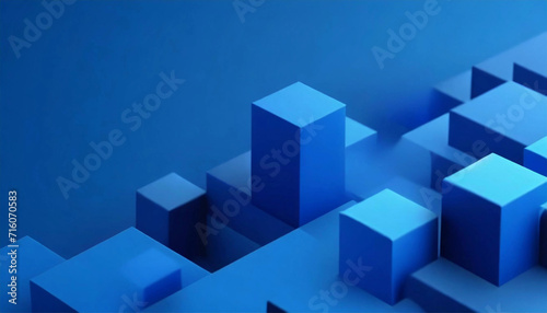 abstract transparancy rounded geometric blocks, 3d render photo