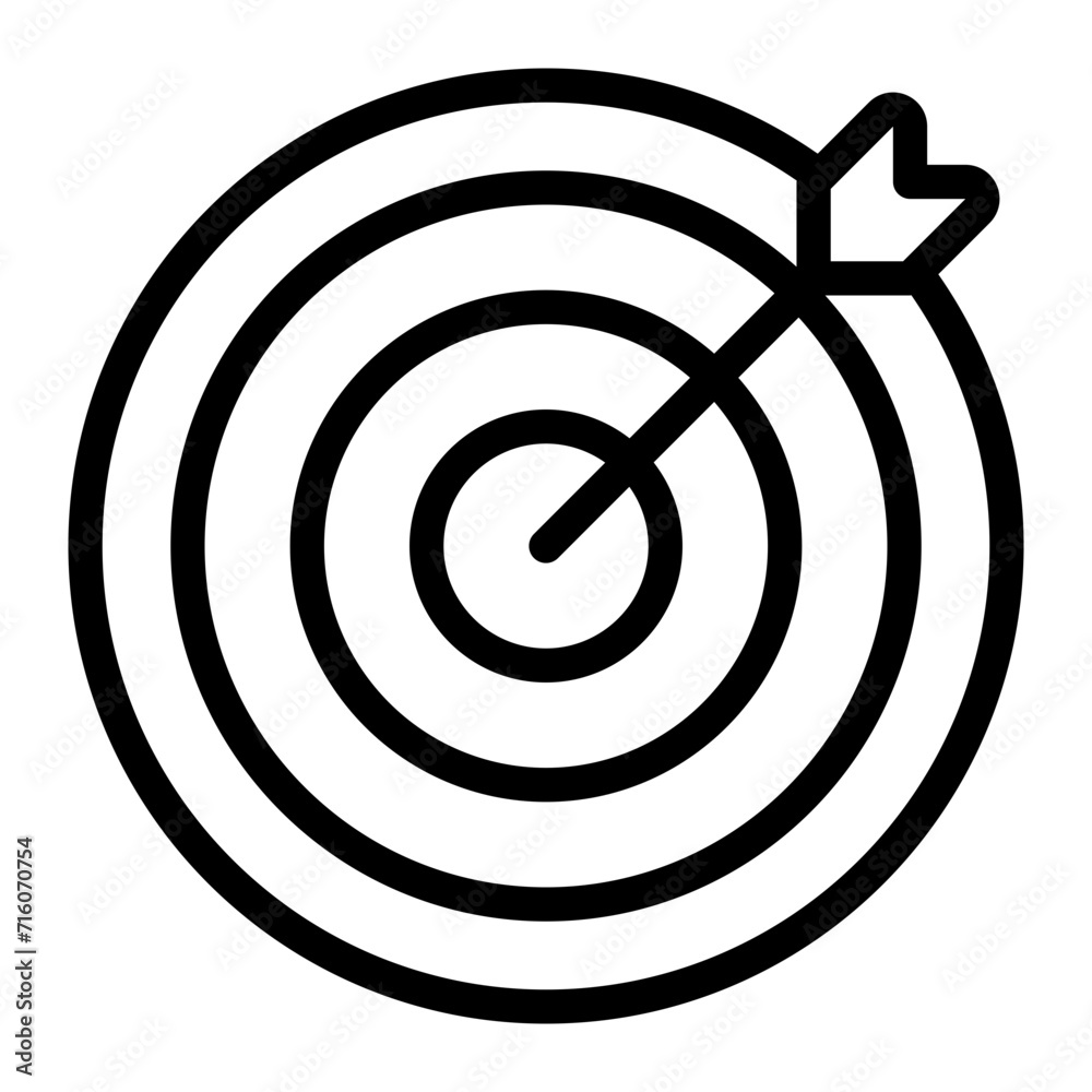 dart board line icon dart board line icon